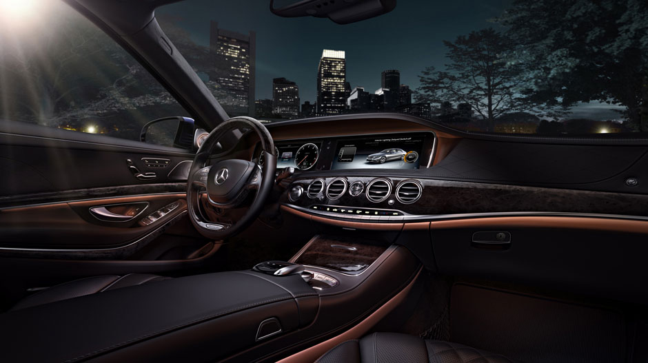 2017 Mercedes-Benz S-Class Leather Wood Trim Interior